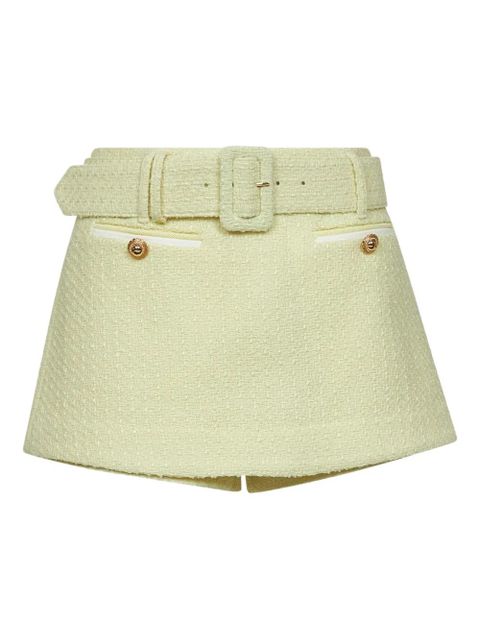 Self-Portrait belted shorts - Yellow - zdjęcie produktu nr 1