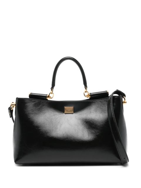 Dolce & Gabbana Vittoria leather tote bag - Black - zdjęcie produktu nr 1