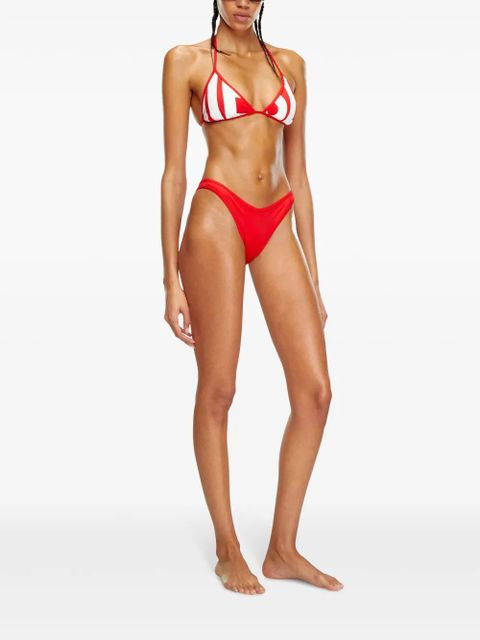 Diesel Bfpn-Brazilian logo-print bikini bottoms - Red