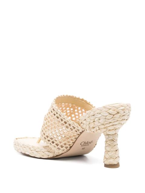 Chloé 95mm Isla sandals - Neutrals