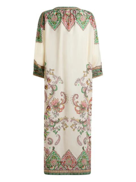 ETRO paisley-print midi dress - Neutrals