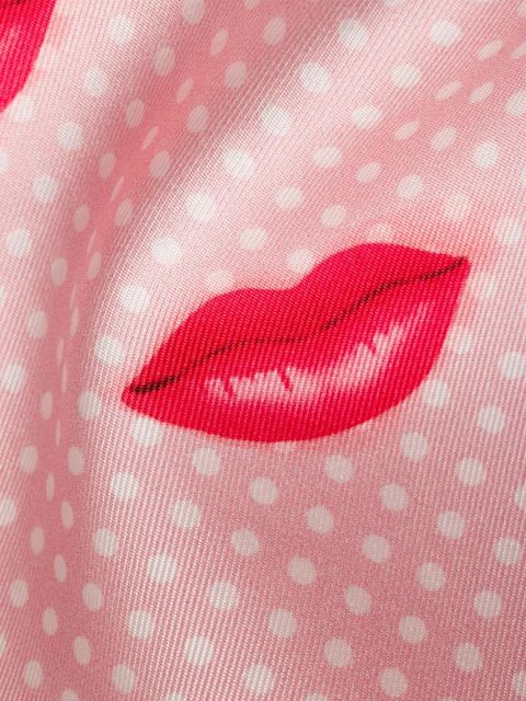 Prada printed silk twill scarf, 90 x 90 cm - Pink - zdjęcie produktu nr 2