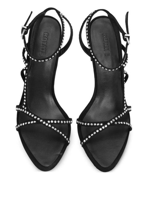 ROTATE BIRGER CHRISTENSEN rhinestone-embellished sandals - Black