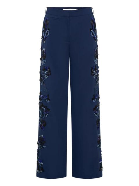 Christopher Esber Duke embellished trousers - Blue - zdjęcie produktu nr 1