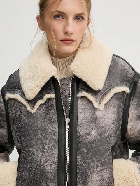 Stand Studio kurtka Lessie Jacket damska kolor szary przejściowa oversize 61957-9073