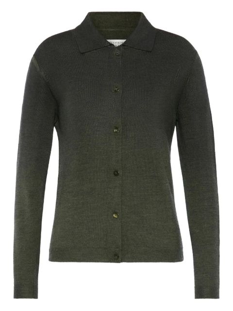 Maison Margiela gradient-effect spread-collar cardigan - Green - zdjęcie produktu nr 1