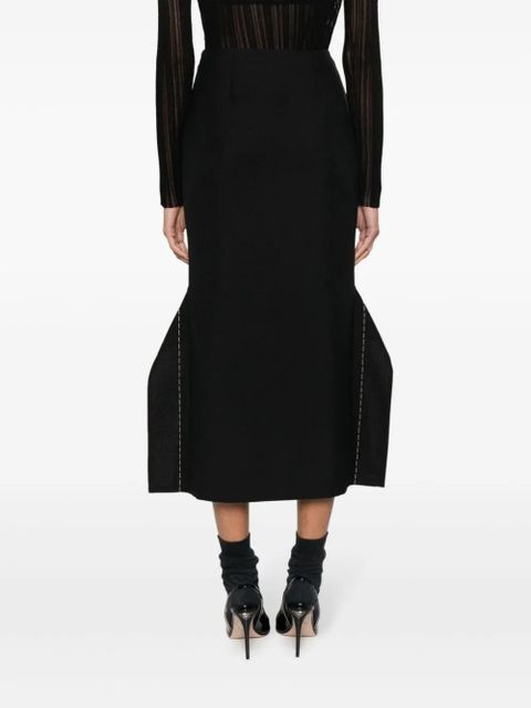 The Row fishtail pencil skirt - Black