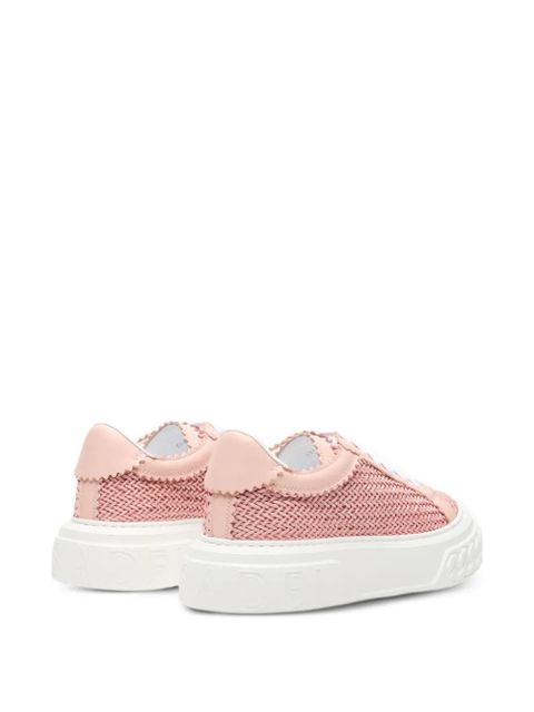 Casadei woven flatform sneakers - Pink
