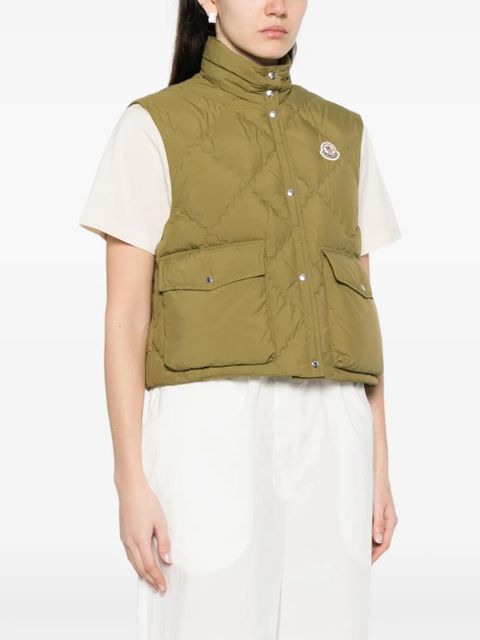 Moncler Biois quilted pocket gilet - Green
