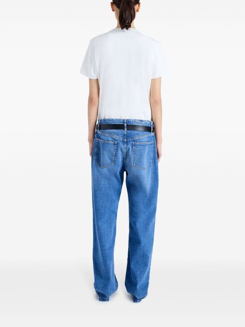 Proenza Schouler logo-print organic cotton T-shirt - White