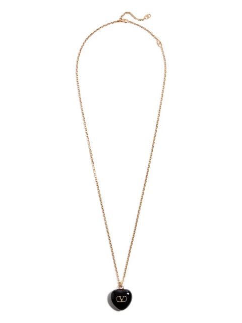 Valentino Garavani heart-pendant necklace - Gold