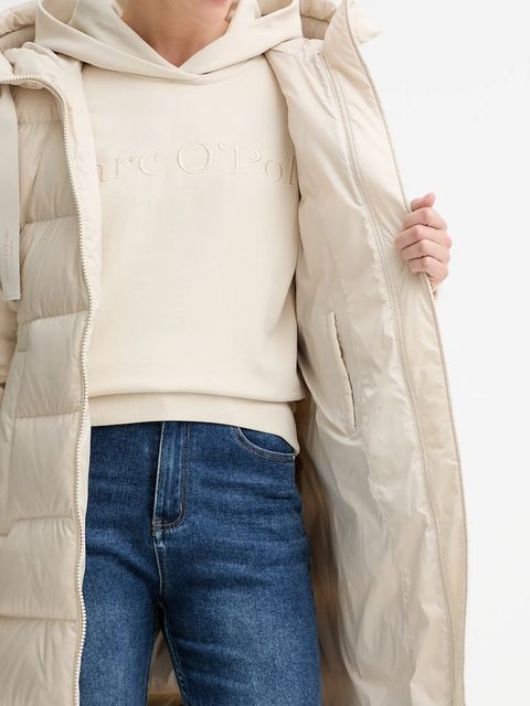 Marc O'Polo kurtka puchowa kolor beżowy zimowa 509032971095