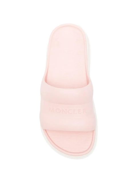 Moncler Altive logo-embossed slides - Pink