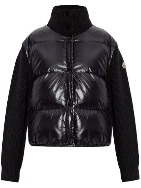 Moncler padded wool cardigan - Black - zdjęcie produktu nr 1