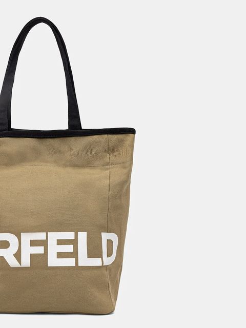 Karl Lagerfeld torebka bawełniana K/ESSENTIAL kolor zielony B1W50050 - zdjęcie produktu nr 2