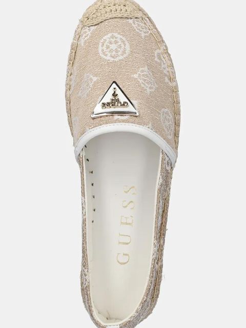Guess espadryle JOLANDON kolor beżowy FLJDNN FAL14 - zdjęcie produktu nr 2