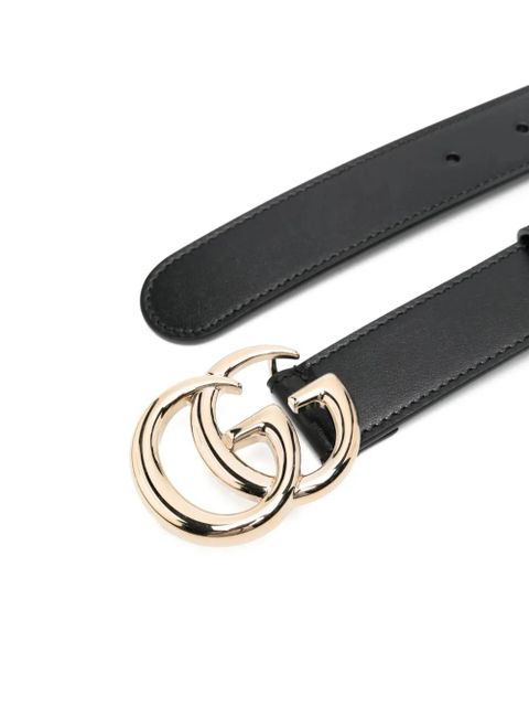 Gucci Double G-buckle leather belt - Black - zdjęcie produktu nr 2