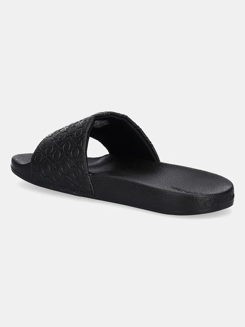 Calvin Klein Jeans klapki POOL SLIDE MONO damskie kolor czarny HW0HW02541