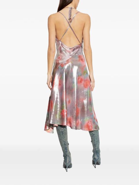 Diesel floral midi dress - Silver