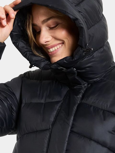 Didriksons kurtka MARION kolor czarny zimowa oversize 505921