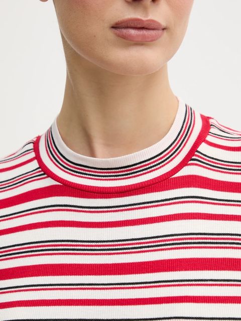 Tommy Hilfiger t-shirt damski kolor czerwony WW0WW47815