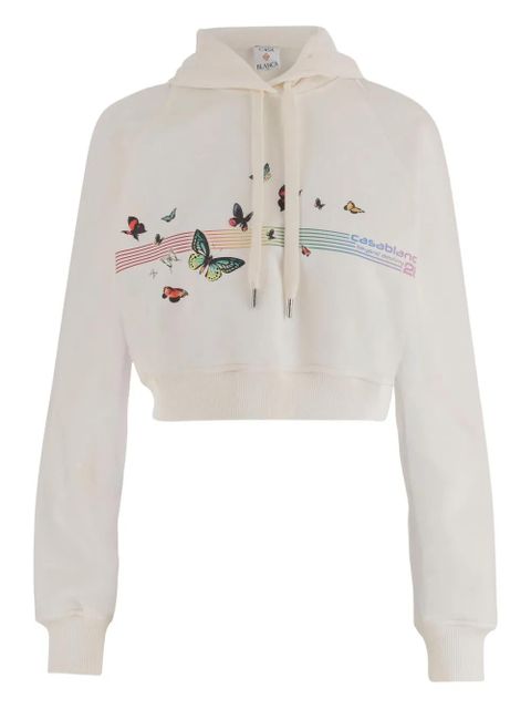 Casablanca butterfly logo hoodie - Neutrals - zdjęcie produktu nr 1