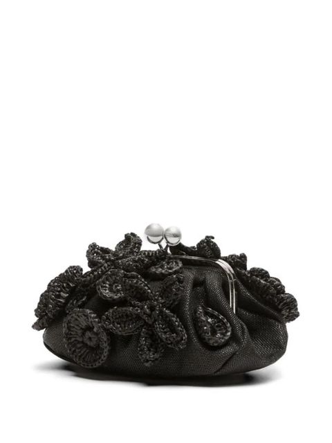 Weekend Max Mara Pasticcino floral-details chain small shoulder bag - Black - zdjęcie produktu nr 2