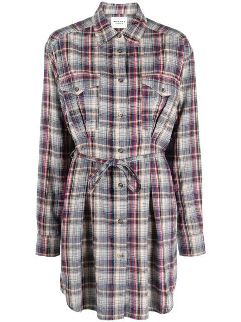 MARANT ÉTOILE Liliane midi shirt dress - Blue - zdjęcie produktu nr 1