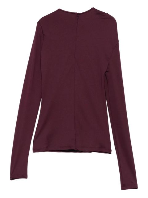 Victoria Beckham twist-detail cut-out top - Red - zdjęcie produktu nr 2