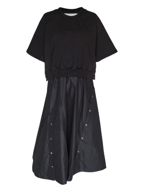 3.1 Phillip Lim sweatshirt-paneled dress - Black - zdjęcie produktu nr 1