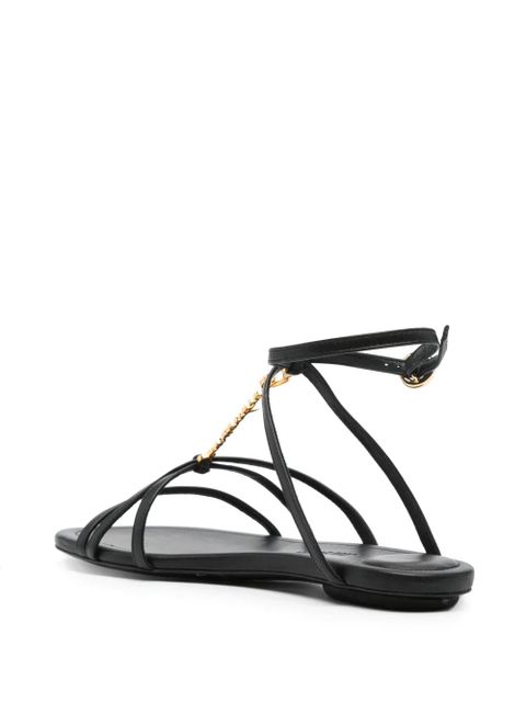 Jacquemus Les sandales Pralu leather sandals - Black