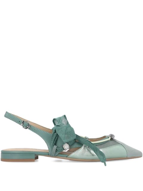PINKO bow-embellished ballet flats - Green - zdjęcie produktu nr 1