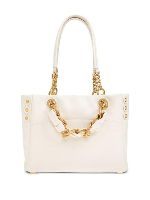 Balmain 1945 small logo-embellished tote bag - Neutrals