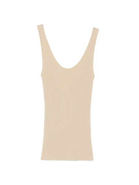 Chloé ribbed-knit tank top - Pink - zdjęcie produktu nr 2