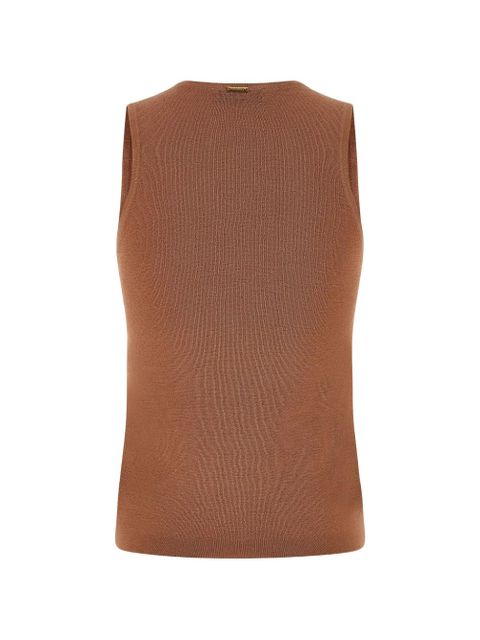 TWINSET sequin-appliqué top - Brown - zdjęcie produktu nr 2