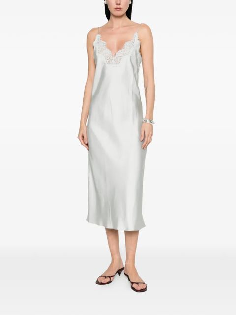 Róhe lace-detail midi dress - Blue - zdjęcie produktu nr 2