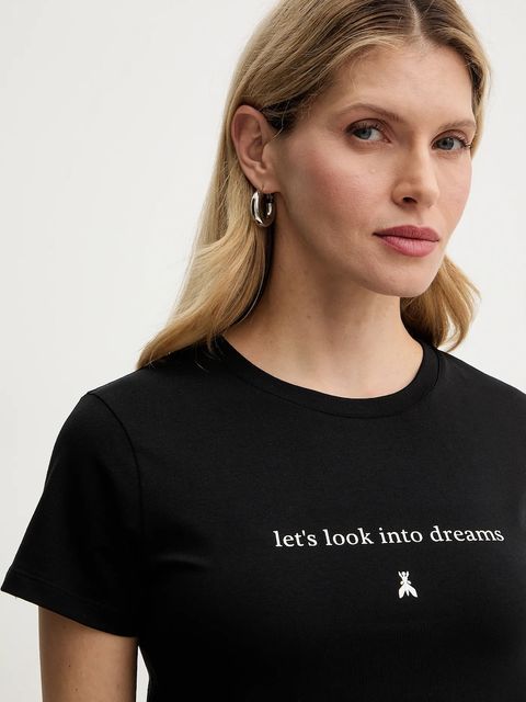 Patrizia Pepe t-shirt damski kolor czarny 8M1800 J061