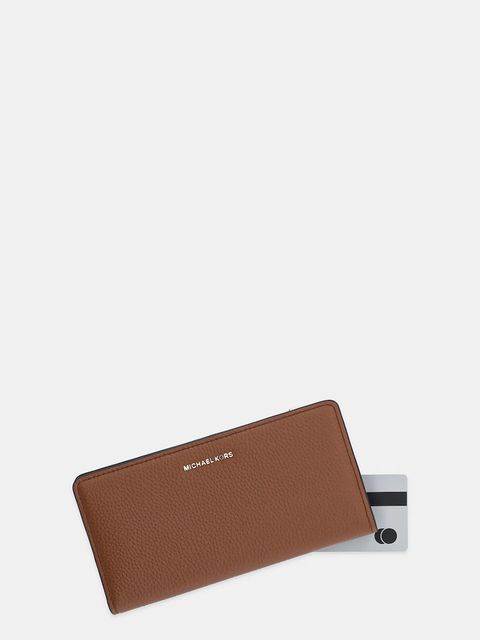 MICHAEL Michael Kors portfel skórzany BRYANT damski kolor brązowy 32S5GYTP3L