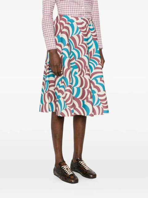 Marni printed midi skirt - Neutrals