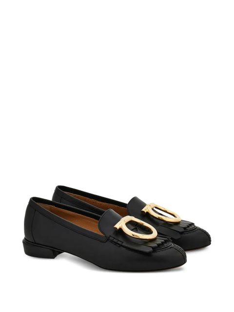 Ferragamo Silvy fringed gancio loafers - Black - zdjęcie produktu nr 2