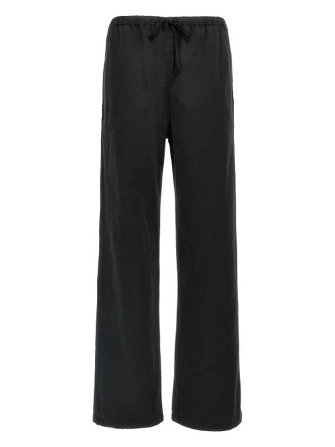 MM6 Maison Margiela drawstring-waistband jeans - Black - zdjęcie produktu nr 1