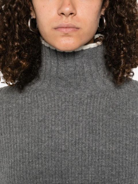 SANDRO high-neck sweater - Grey