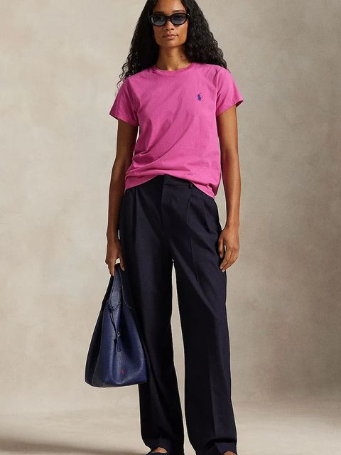 Polo Ralph Lauren t-shirt bawełniany damski kolor różowy 211B14605