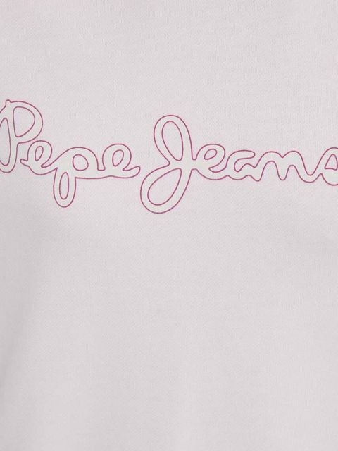 Pepe Jeans bluza Lana damska kolor różowy z kapturem z nadrukiem PL581440