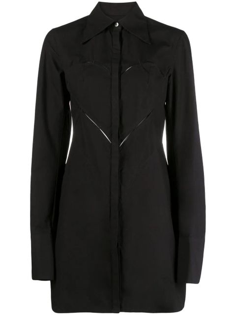 AMBUSH cut-out heart shirtdress - Black - zdjęcie produktu nr 1