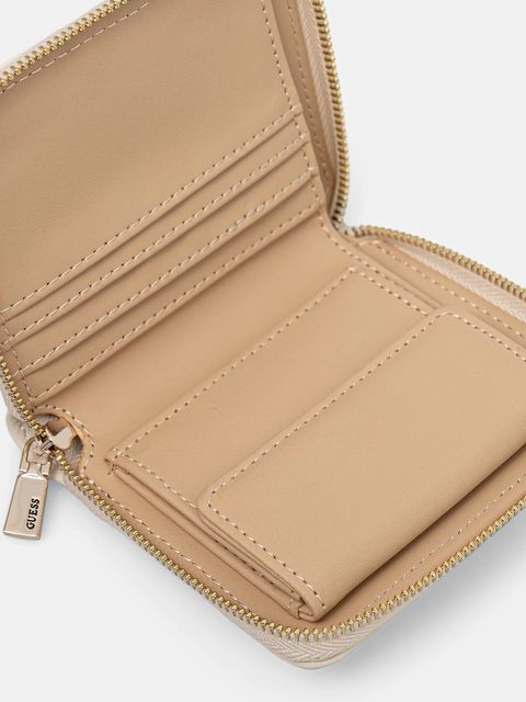 Guess portfel TALENT damski kolor beżowy SWNG96 69137