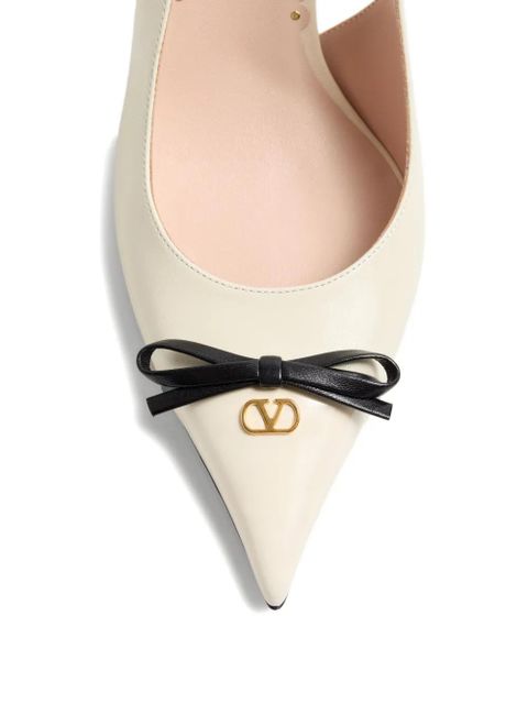 Valentino Garavani 80mm Bepointy slingback pumps - White