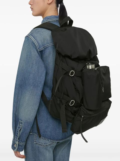 Jil Sander canvas outdoor backpack - Black