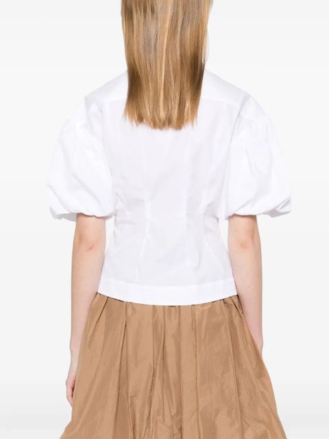 Simone Rocha pearl-embellished shirt - White