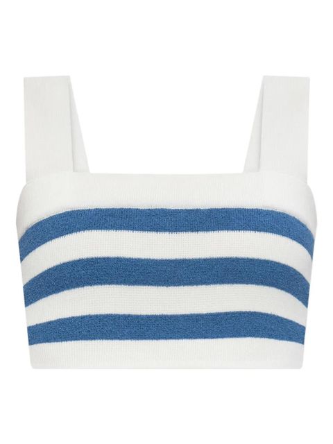 Posse Ari striped square-neck top - Blue - zdjęcie produktu nr 1